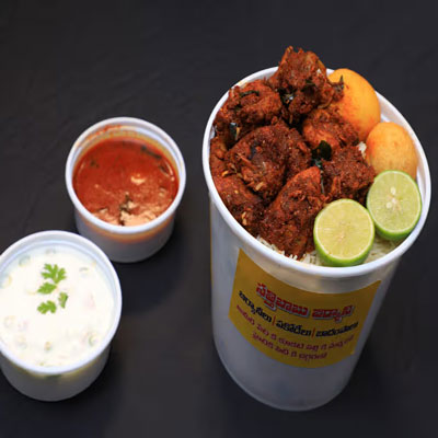 "Chicken Fry Piece Biryani Family Bucket (Sattibabu Biryani) - Click here to View more details about this Product